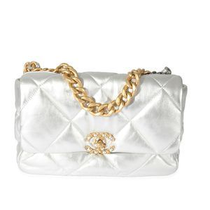 Chanel 21S Quilted Lambskin Chanel 19 Large Flap Bag